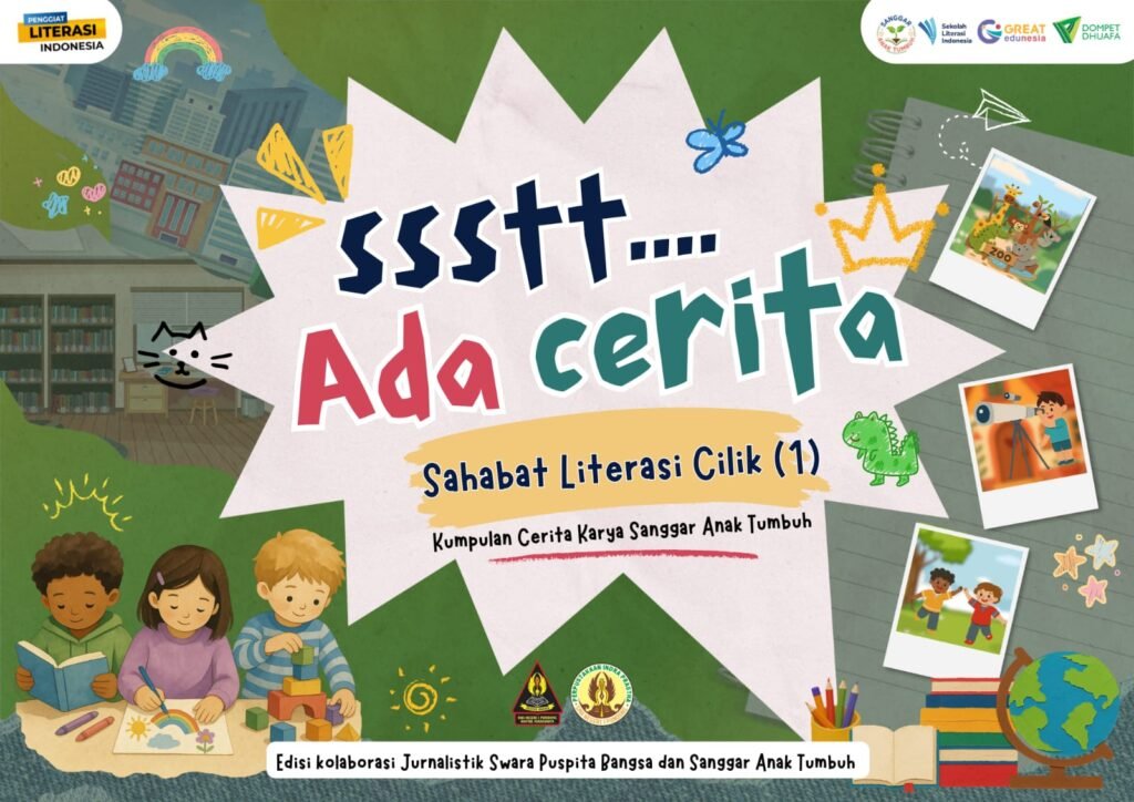 Buku yang merupakan kumpulan cerita dari anak-anak binaan Sanggar Anak Tumbuh PELITA SLI 6, Kab. Bantul, DIY